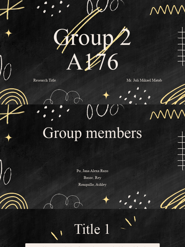 Black Doodle Thesis Defense Presentation Pdf