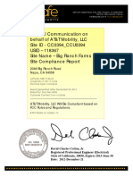 Bechtel Communication On Behalf of AT&T Mobility, LLC Site ID - CC0394 - CCU0394 USID - 118367 Site Name - Big Ranch Farms Site Compliance Report