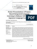 2 Poster Presentation A Project Based Integrated Language Learning To Enhance Soft Skills of Japanese Language Learners