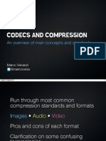 Codecs and Compression: An Overview of Main Concepts and Standards