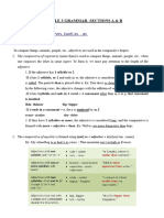 Comparative and Superlative Adjectives Theory