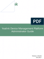 Yealink Device Management Platform Administrator Guide V1.0.0.25