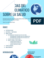 Influencia Del Cambio Climático Sobre La Salud (Presentación de Medicina Preventiva y Salud Pública. Curso 2020-2021)