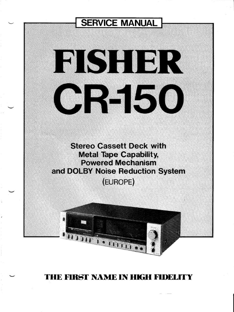 Fisher CR-150 PDF | PDF