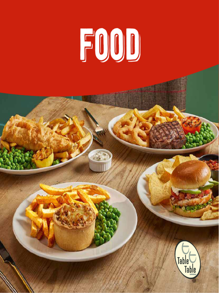 Table Table Main Menu Band3 | PDF | Hamburgers | Soft Drink