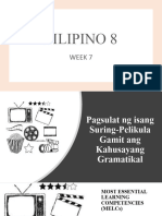 Week-7-PPT-Pagsulat NG Isang Suring-Pelikula Gamit Ang Kahusayang Gramatikal