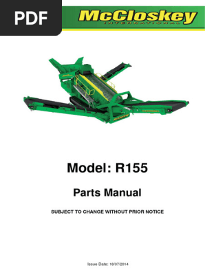 R155 Parts Manual