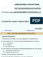 Cost & Managerial Accounting Study Material