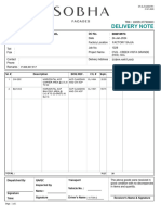 Delivery Note:: CVG - Creek Vista Grande (H03) - SCL P. O. Box: DN010973