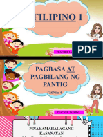 FIL.1 - Pagbasa at Pagbilang NG Mga Pantig