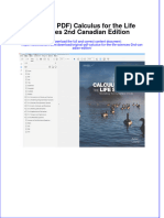 Original PDF Calculus For The Life Sciences 2nd Canadian Edition PDF