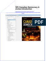 Original PDF Canadian Democracy A Concise Introduction PDF