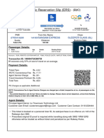 Electronic Reservation Slip (ERS) : 2755414220 14163/sangam Express Sleeper Class (SL)