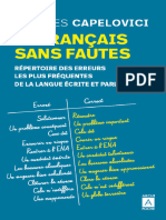 Le Francais Sans Fautes Repertoire Des Erreurs Les Plus Frequentes de La Langue Ecrite Et Parlee (1)