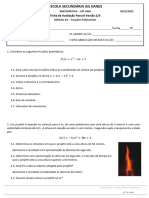 Escola Secundária Gil Eanes: Ficha de Avaliação Parcial Versão 2/3