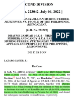 BABY JILLIAN MURING FERRER V COURT OF APPEALS AND PEOPLE OF THE PHILIPPINES, G.R. No. 223042, July 6, 2022