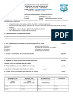 Evaluacion de Segundo de Bachillerato Ciencias