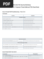 FY23 EMEA TAC Security Workshop - Secure Firewall - Cheat Sheet