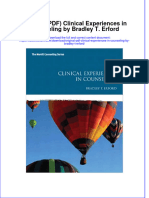 Original PDF Clinical Experiences in Counseling by Bradley T Erford PDF