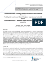 Profesionales de Baloncesto. Cuadernos de Psicología Del Deporte, 24 (1), 60-79