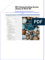 Original PDF Communicating Across Cultures at Work 4th PDF