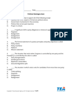 Political Ideologies Quiz - 0