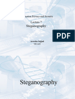 Lecture 7 Steganography