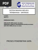 Sistem Bahasa-Penerbitan Kata