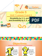 Divisibility by 2510-3-6 and 9