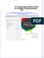 Original PDF Converging Media A New Introduction To Mass Communication 4th PDF
