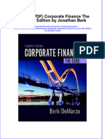 Original PDF Corporate Finance The Core 4th Edition by Jonathan Berk PDF