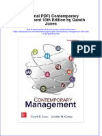 Original PDF Contemporary Management 10th Edition by Gareth Jones PDF