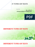 Types of Test - Assessment
