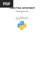 2.python Programming Notes