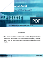 Secretarial Audit - A Practical Approach by CS Amit Gupta