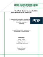 The Effects of Multi Party System Towards The Major Political Parties in The Philippines Group 1