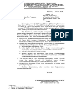 Surat PMD Tentang Pembentukan Tim Rpjmdes