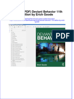 Original PDF Deviant Behavior 11th Edition by Erich Goode PDF