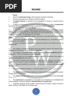 Sound Formula Sheet