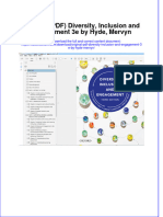 Original PDF Diversity Inclusion and Engagement 3e by Hyde Mervyn PDF