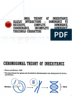 Chromosomal Theory of Inheritance