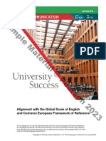 University Success ADV Oral Communication - GSE Mapping Booklet