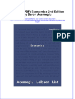 Original PDF Economics 2nd Edition by Daron Acemoglu PDF