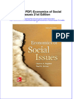 Original PDF Economics of Social Issues 21st Edition PDF