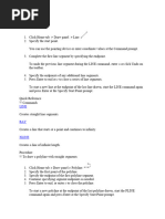 Auto Cad 11 Procedure