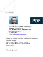 Adrian George Itoafă, DINCOLO DE ASTĂ SEARĂ. Roman, Fragment
