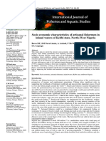 Socio Economic Characteristics of Artisanal Fishermen