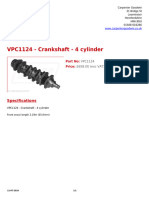 VPC1124 - Crankshaft - 4 Cylinder