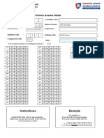 IGCSE, AS Level - OMR Sheet