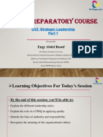CPHQ Preparatory Course: Ch2: Strategic Leadership